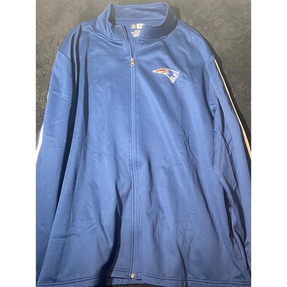 NFL Team Apparel Patriots Jacket Full Zip Track Warm‎ Up 3XL - Picture 1 of 8